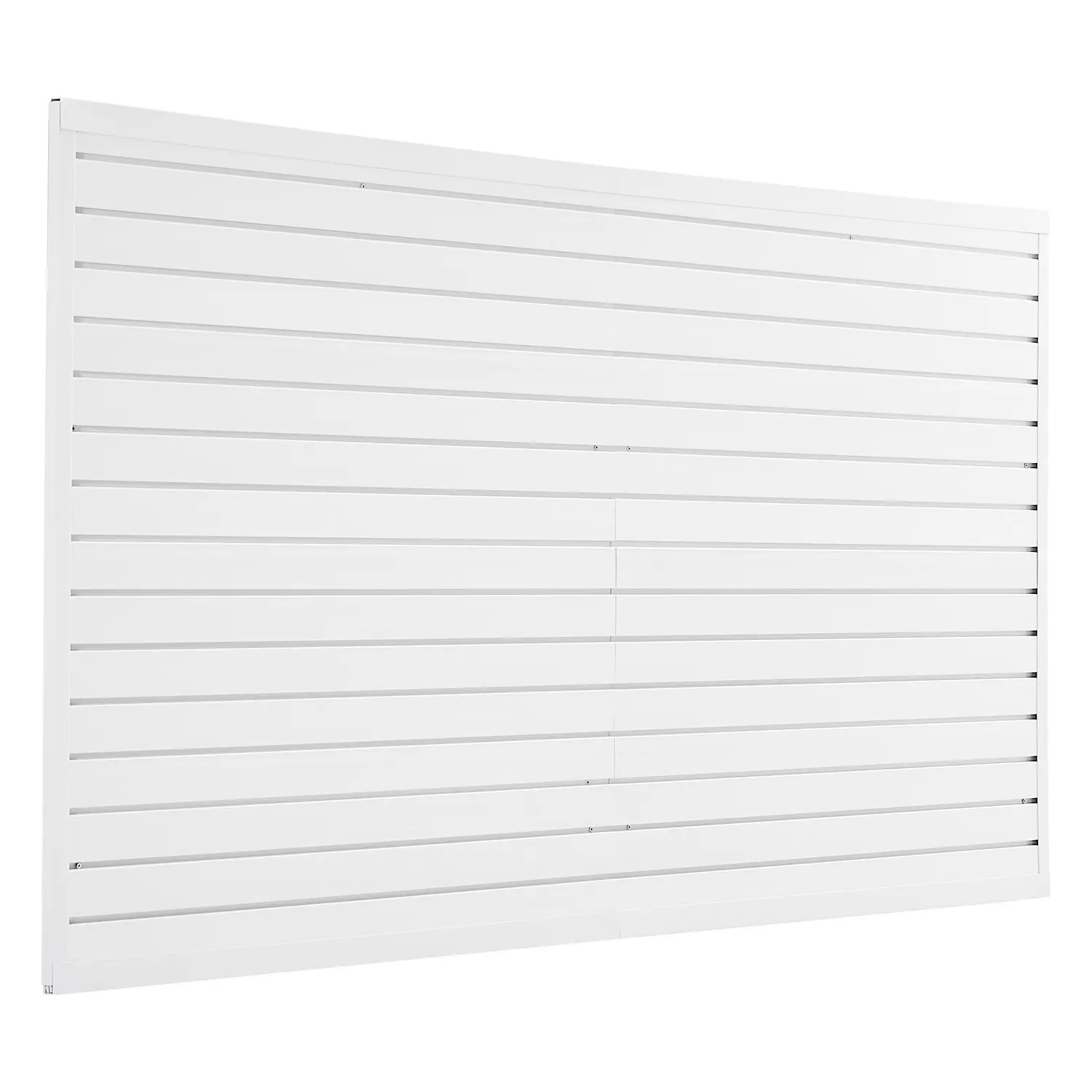 【DealsForYouDays】VEVOR Fireproof PVC Garage Slat Wall Paneling, 8 x 4 ft Easy-to-Install Adjustable Panel with Coupling Design, DIY Cutting & Accessories, White, for Home, Workshop & Commercial Space Storage & Display
