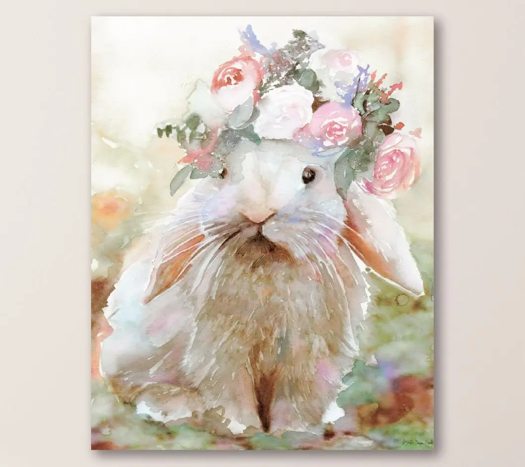 Courtside Market Bunny Sophie 30x40 Canvas WallArt
