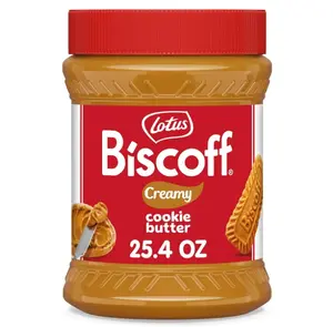 Lotus Biscoff Cookie Butter Spread, Creamy, non GMO + Vegan, 25.4oz