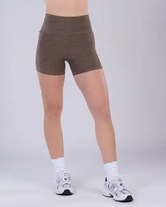 Dynamic Biker Shorts (Multi-Length) - Heathered Truffle
