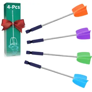 Silicone Resin Mixer Paddles for Drill,Resin Mixer Paddles,Paint Stirrer,Reusable Multipurpose for Resin Mixing,Paint Mixer Stirrer for Mixing Resin,Resin Mixer Molds (4, S/ 7inch)