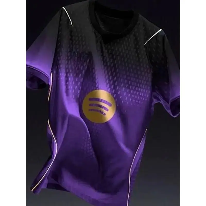 [FULL LOGO] Unisex Purple Soccer Jersey Personalized Away Stadium Shirt 2026-27 Away Shirt Football Shirt Breathable Fan Style, soccer jersey