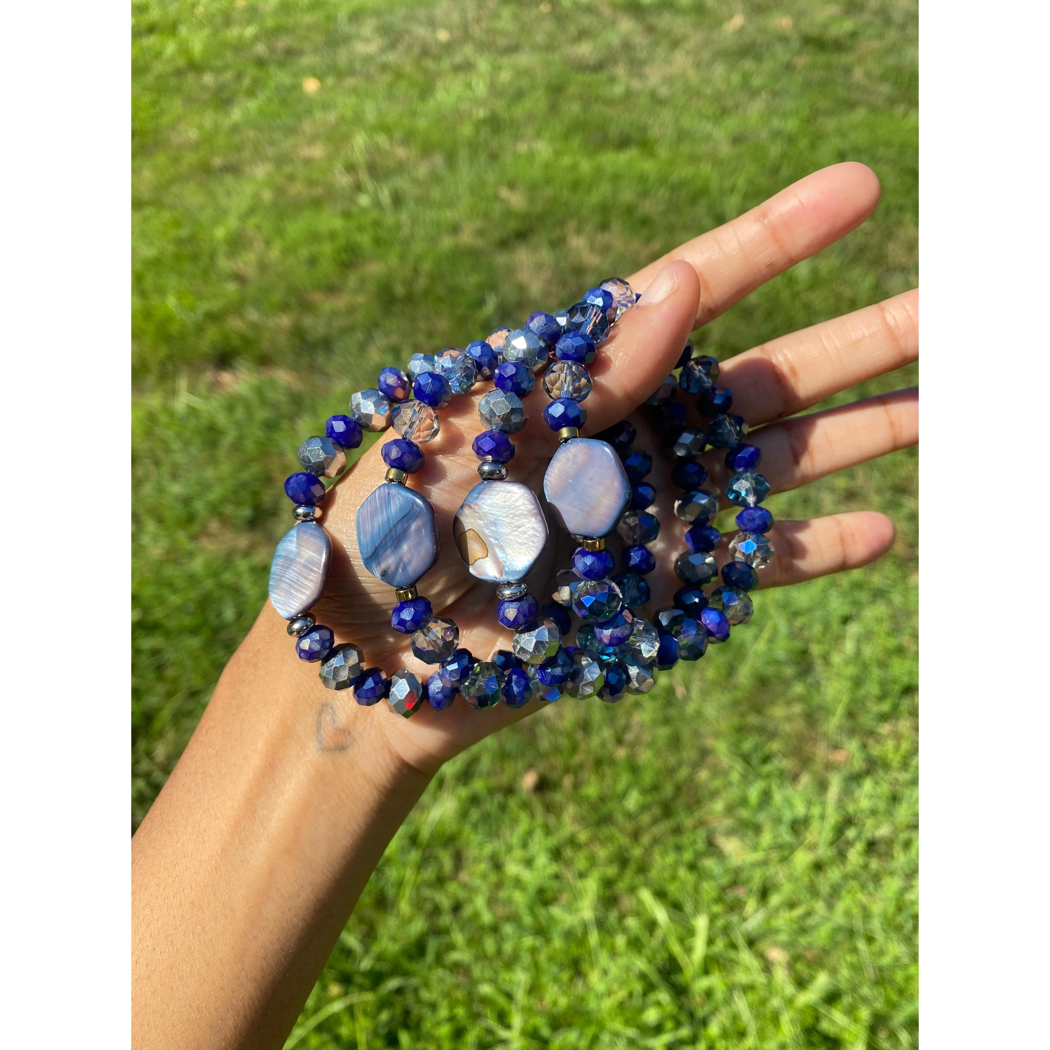 Blue diamond bracelet