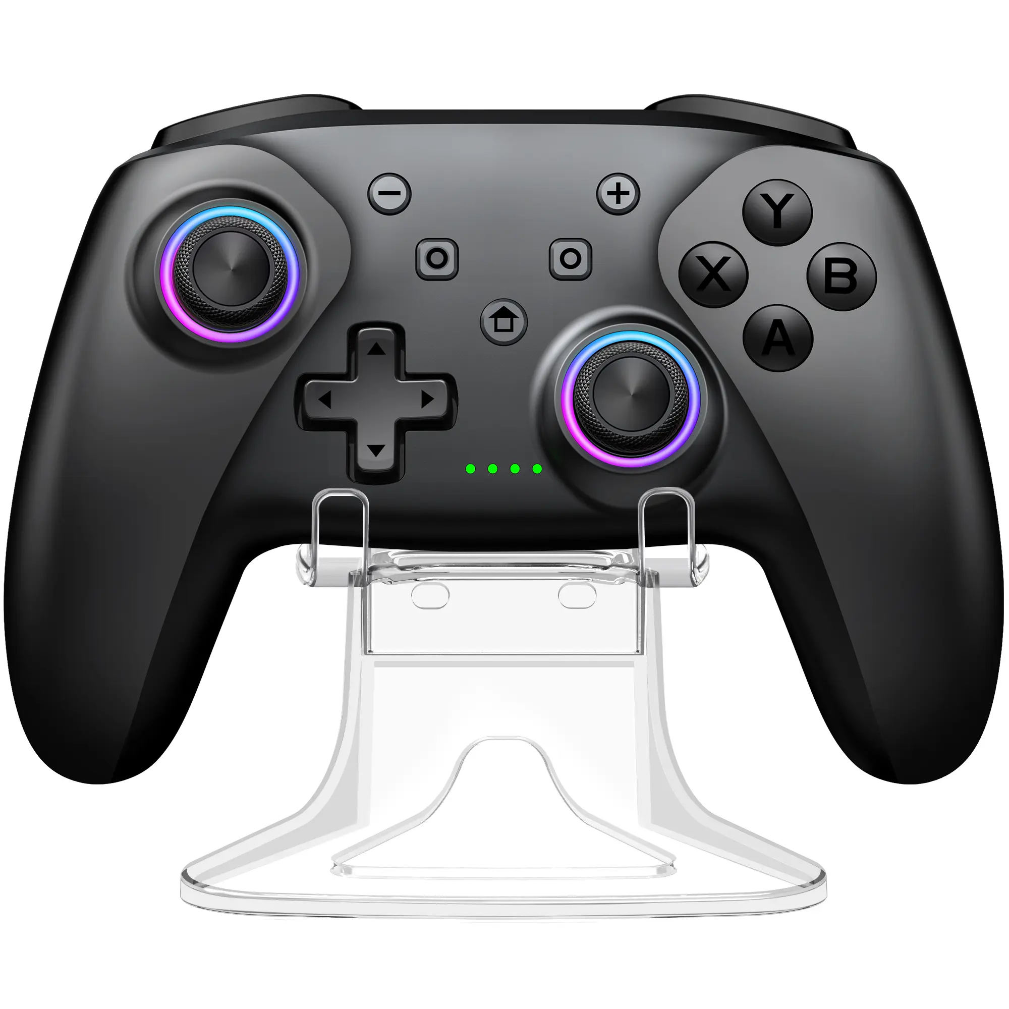 Wireless PC Controller -Switch Controller Compatible with Switch Controller/Switch Lite/OLED (Black + USB Receiver & Holder)