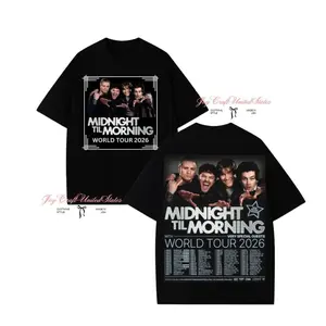 Midnight Til Morning Tour 2026 Unisex T-Shirt, Sweatshirt, Hoodie, Music Streetwear Aesthetic, Unisex Fan Gift, Tourshirt 2026, QT29