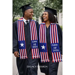 Liberian Country Cloth Graduation Stole | African Graduation Stole