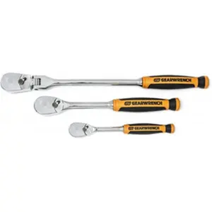 0.25 in. 90 Tooth Flex Head Teardrop Ratchet