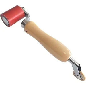 Combo Seam Rollers of 45mm Silicone Seam Roller with 6mm Brass Detail Penny Roller for PVC/TPO/EPDM Single Ply Roofing and Tape Hot Air Tools Overlap Welding