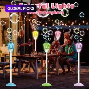 Tower Remote Control Bubble Machine, Magic Bubble Torch Garden Light, 47 Inch Adjustable Height, Perfect for Parties and Events, Outdoor Bubble Machine #GLOBAL PICKS