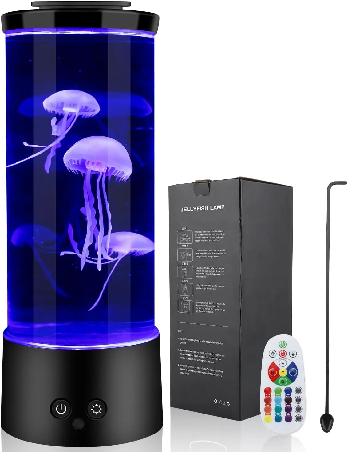 (FBA Warehouse)Jellyfish Lamp,16 Color Changing Lights Jellyfish Lamp, jellyfish aquarium Light ,Jelly Fish Light Tank Night Light, Mood lamp,Table Lamp for Bedroom,Gift for big jellyfish lamps for