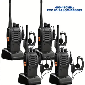 Two Way Radios Long Range Walkie Talkies For Adults With Headphones,Handheld 2 Way Radio Rechargeable With Flashlight Li-Ion Battery And Charger