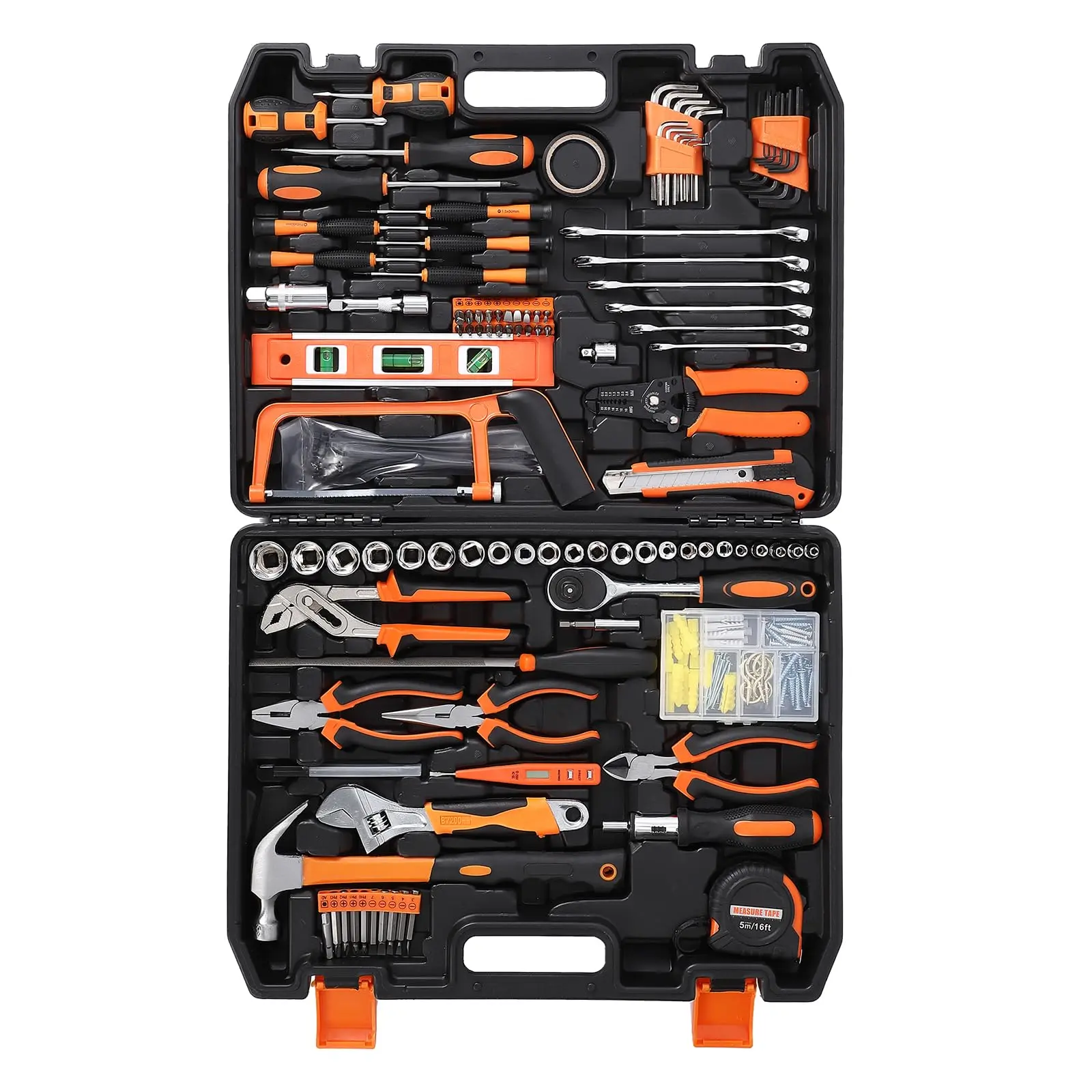 GARVEE 236-Piece Socket Wrench & Hand Tool Kit Set, Plastic Box Storage, Comprehensive Kit for Auto Repair & Home Mechanics (Home, Garage Use)