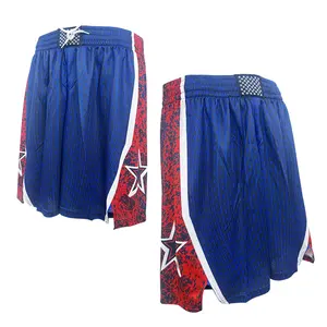 Men's 2025 Basketball Shorts USA 2024 Dream Team Sweatpants Retro Quick-Drying Breathable Training Shorts Blue Jersey Shirts American Sizes