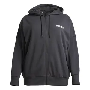 adidas Womens Essentials Linear Hoodie Casual Outerwear Casual - Black