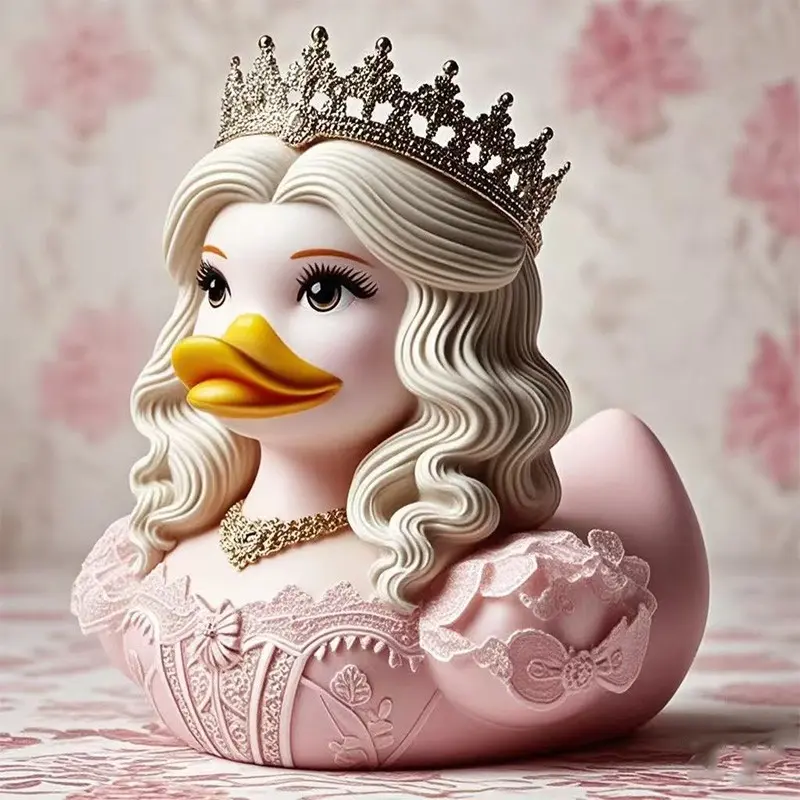 Unique Resin Duck Figurine Statue, Decorative Craft Ornament for Home Office Desk Decoration, Perfect Gift Idea for Animal Lovers
