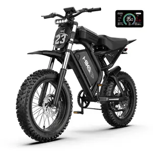 HiKeep K6-S  Electric Bike for Adults - 16/20 Inch Fat Tire Ebike, 750W/Peak 1500W Motor Ebike, 48V15.6AH Detachable Battery, 4 Riding Modes Electric Dirt Bike
