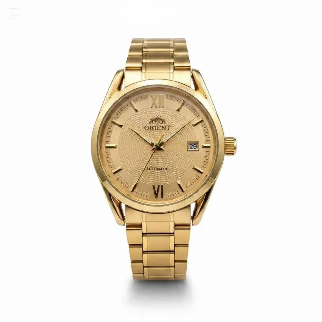 Orient Men Automatic Mechanical Watch Roman Numeral Scale Single Date Window Luminous Hands Stainless Steel Bracelet Classic Business Dress Wrist Watch Gift For Men Daily Office Wear