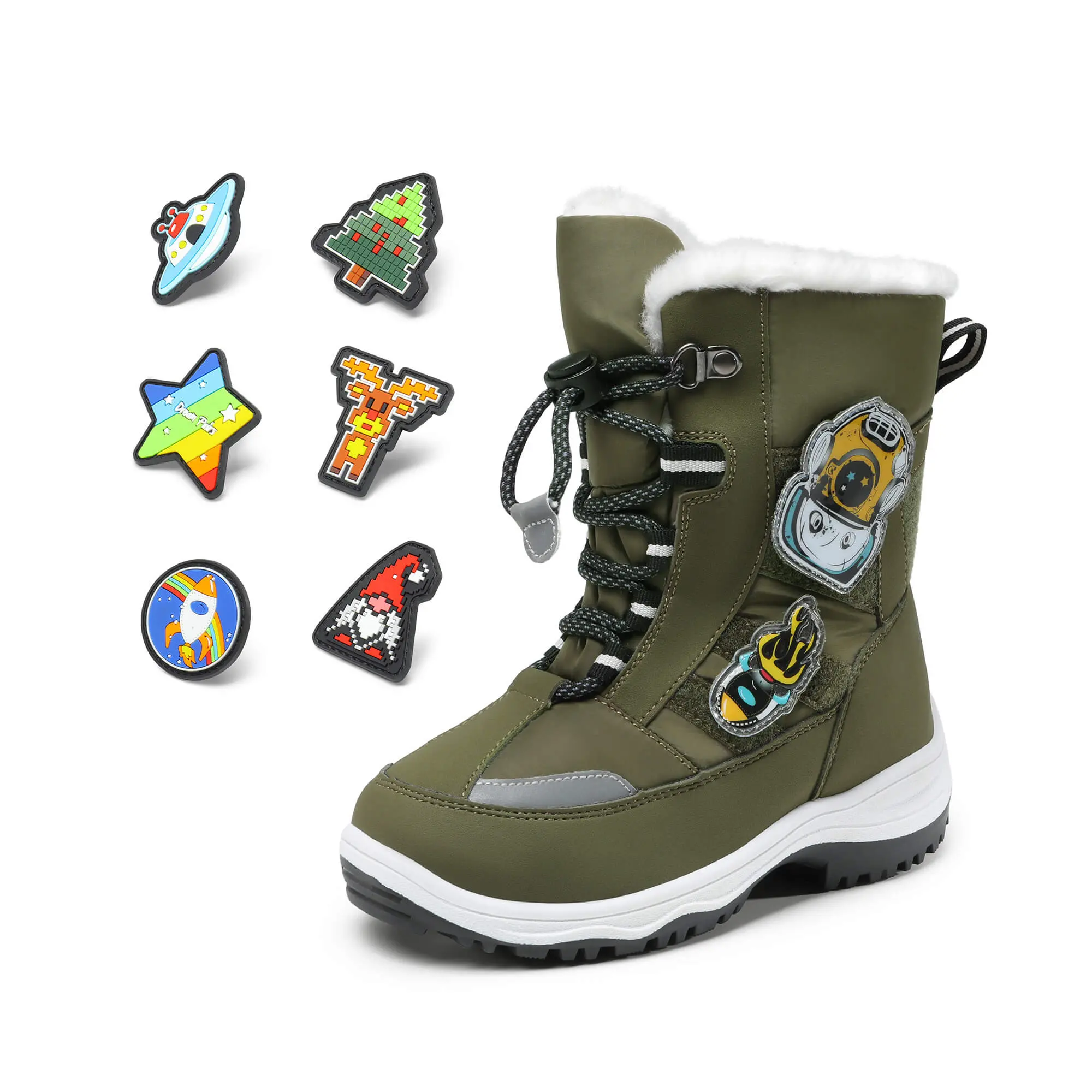 Dream Pairs Kids Interchangeable Non-Slip Snow Boots Dream Pairs Kids Interchangeable Non-Slip Snow Boots