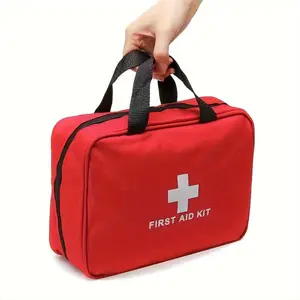 Small/Large Portable First Aid Kit, Including Professional Scissors And Tweezers, Specifically Designed for Camping, Hiking, Hunting, And All Types Of Outdoor Activities, Equipped with Essential First Aid Supplies Like Bandages, Gauze..