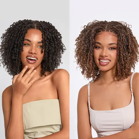 Frodio Veralux™ Fiber Micro Twist Curly Dreadlock Wig 11x4 HD Lace Front #summervibes#SohoChic