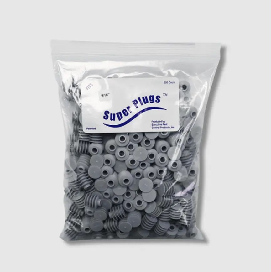 Super Plugs Professional Grade Sealing Plugs for Termite Treatment Drill Holes 250 Count Durable Plastic Prevents Leaks & Improves Appearance