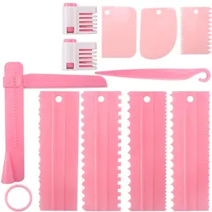 Cake Decorating Tool Set, 11pcs/set Cake Cream Scraper & Cake Leveler & Bread Slicer, Baking Tool Set for Home Kitchen, Pastry Decorating Tools