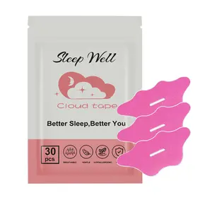 Pink Cloud Tape - (30/60/120 Strips) Breathable Mouth Tape for Rest & Recovery. Prevents Snoring and Improves Nasal Oxygen Intake. Soft Medical Grade, Hypoallergenic, Gentle Adhesion, Latex Free