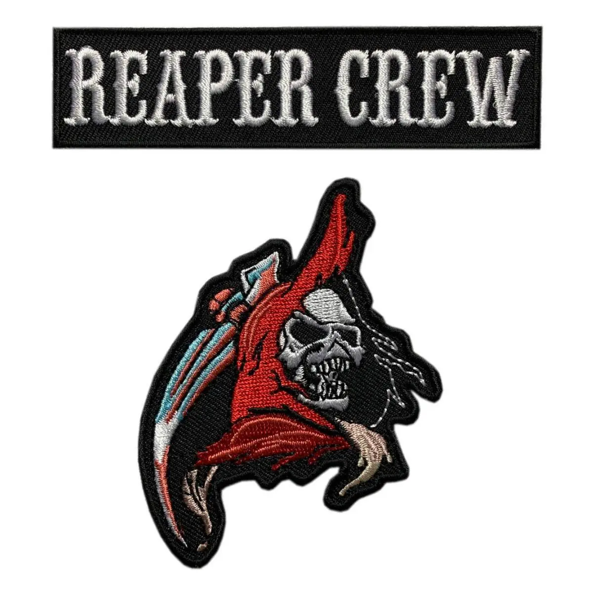 Reaper Crew Reaper Skull Patch [2PC Bundle -Iron on Sew on -RE1,2]