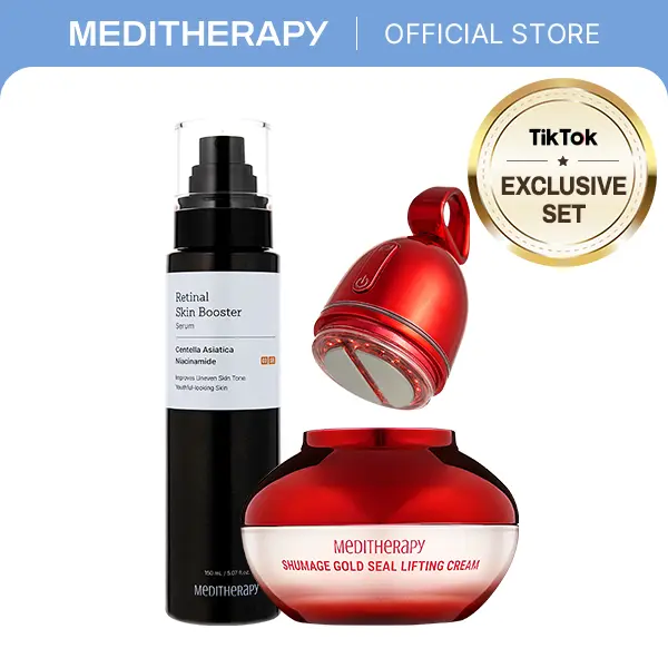 Wrinkle Lift Home Device Routine | Instant Lift • Fine Lines • Sagging • Dark Spot | Built-In Lifting Device + Retinal Serum | Korean Skincare Kit | MEDITHERAPY official