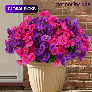 Artificial Flower (16pcs/set), Faux Decorative Flower for Home Garden, Porch, Window Box & Yard, Spring/Summer Artificial Flower Plant for Seasonal Celebrations #GLOBAL PICKS