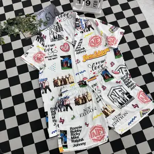 New Edition Iconic Pajama, NE Pajama Set, The New Editon Way Tour Pjs, Pajamas For Music Lover, Casual Comfy Short Sleeves, Loungewear Nightwear Pajamas