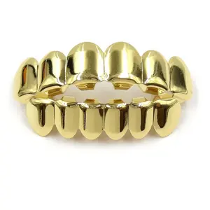 Trendy Electroplated Grillz, Hip Hop Style Teeth Decor, Fashionable Dental Jewelry, Tooth Gems, Perfect for Bold Looks