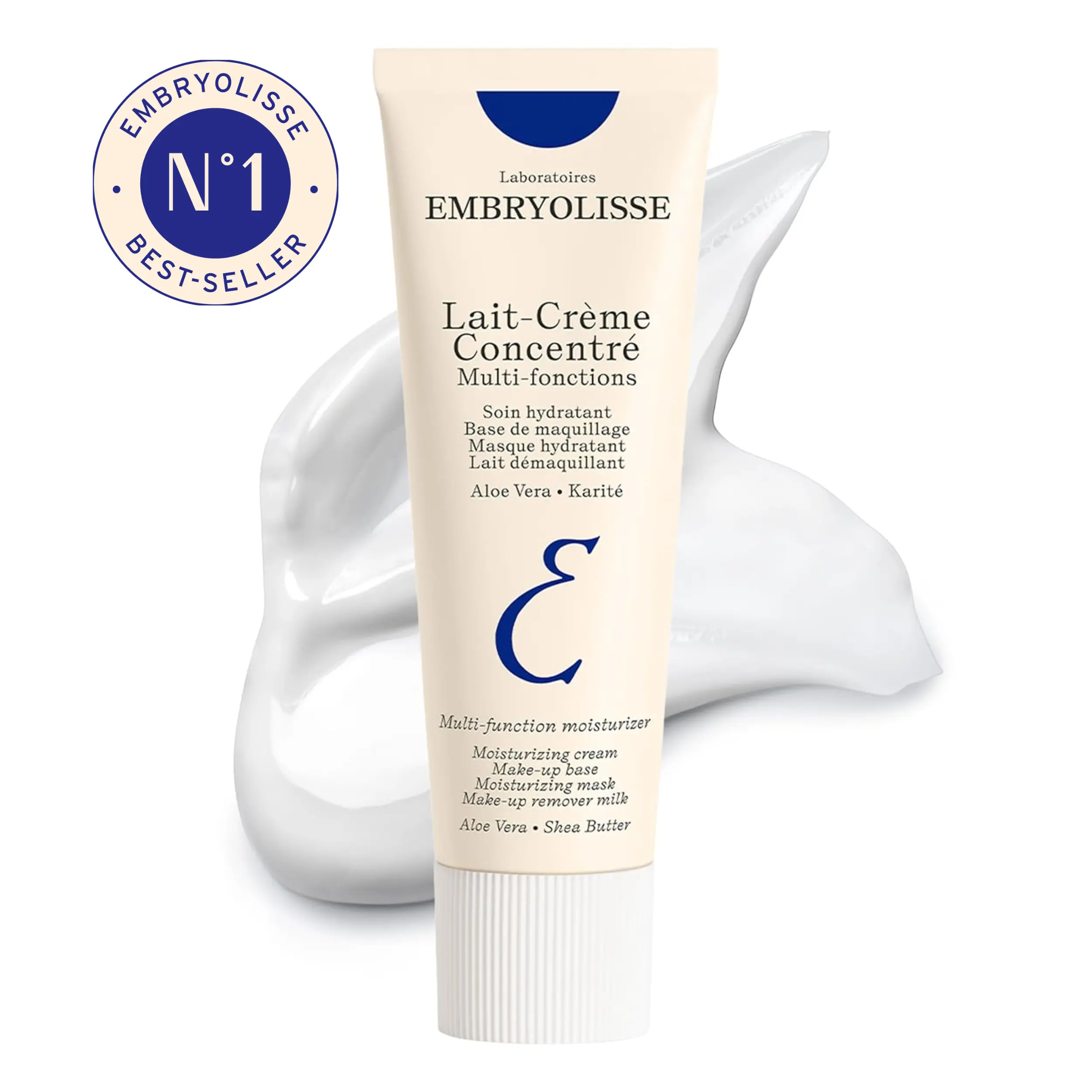 Embryolisse French Cult Favorite Lait-Crème Concentré 2.54 fl.oz. - 6-in 1 Face Moisturizer + Makeup Primer Floral Cleansing