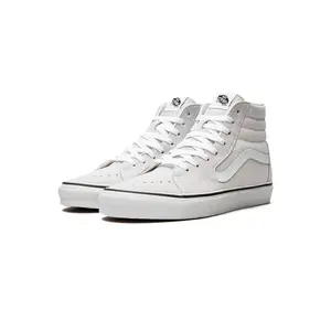 VANS Sk8-Hi Color Cloud Checkerboard Leather Upper Closed Lace-Up Casual Sneaker - Men's All-Seasons Athletic Sports Shoes with Waffle Tread Traction, Rubber Construction, Vulcanized Midsole for Skateboarding, Trainer