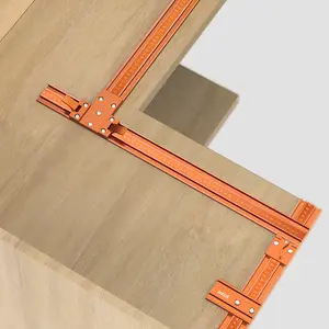 IMBOT Multi-function Crosscut Guide Fence,Bracket Aluminum Precision Straight Edge Guide with Rapid Positioning Right Angle Fence for Cut-off Saws & Circular Saws SquareLock Positioning Tool
