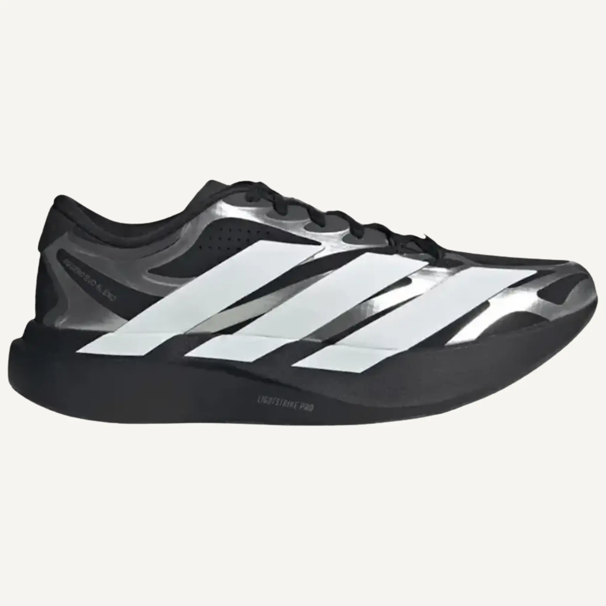 Adidas Men's Black/White/Silver Adizero EVO SL EXO Sneakers, KI4764