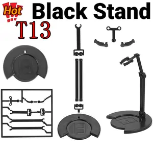 Display Stand for T13 Action Figure - 3D Printed Holder base for Dummy 13, Height Adjustable, Multi Angles, Accessories for T13 Easy 13 Action figure, Stop Motion Animation stand