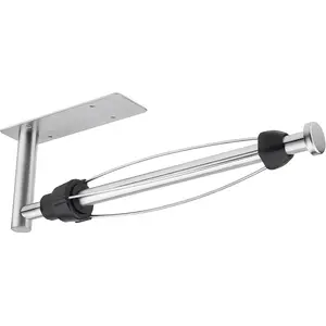 Paper Holder Cabinet, Single Hand Operable Paper Roll Holder with Damping Effect, Self-or Drilled Stainless Paper Holder for RV