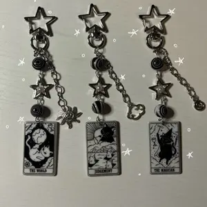 Tarot Cat Keychain
