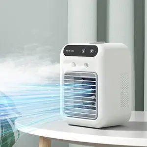 Portable Air Conditioner Fan, 500ML Large Capacity Water Tank Humidification Cooling Fan, Two-speed Wind Mode Spray Desktop Air Conditioner Fan