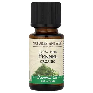 Nature's Answer 100% Pure Organic Essential Oil, Fennel, 0.5 fl oz (15 ml)