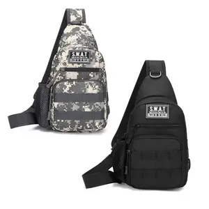 Multifunctional Men's Sling Crossbody Bag, Tactical Sling Backpack - Universal Fit, Multi-Compartment, Large Capacity, Adjustable Shoulder Straps