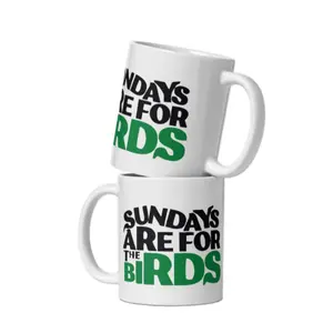 Cre8tive Concepts Boutique Custom Graphic "Bird Gang" Mug - 11oz Ceramic Drinkware, Hand-Crafted, Reuse Washable Printed Mug Beverage Reusable Cup Tumbler