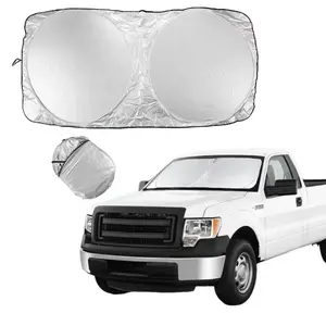 Foldable Sun Visor for Ford F150 Windshield, Fits 2012-2014 Models, UV Reflective Shade Accessory, Durable and Easy to Use