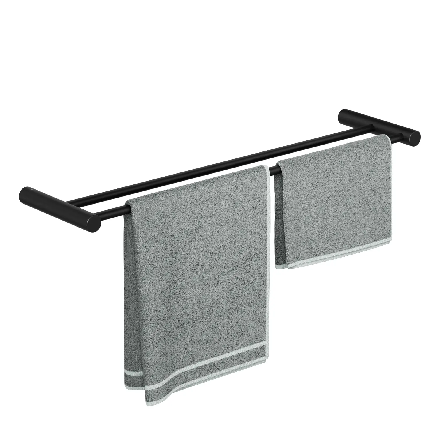 Kullavik Bathroom Towel Rack, Wall Mounted Towel Holder with Double Towel Bars, Stainless Steel Bath Accessory, Home Organizer for Bathroom