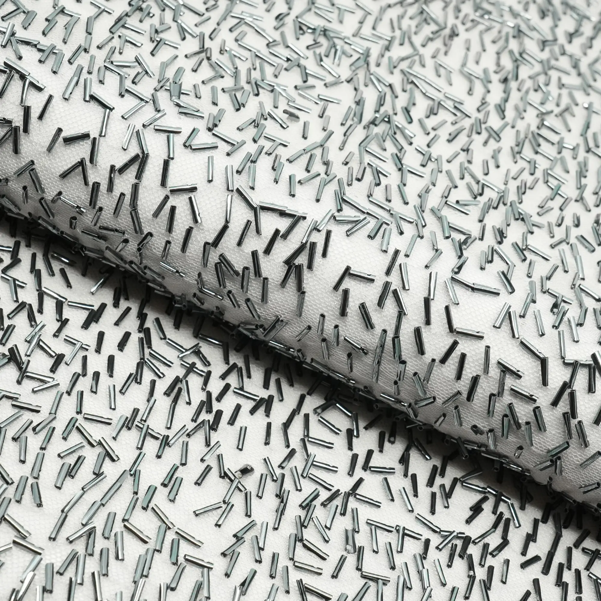 Dazzle Beaded Stretch Mesh Fabric | Blue Moon Fabrics
