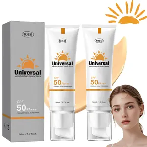 Sunscreen To Prevent Sunburn And Pigmentation, Universal Tinted Cream Sunscreen, SPF 50 PA+++ , Water-Resistant And Non-Greasy, Suitable For All Skin Types, Facial Care Product.