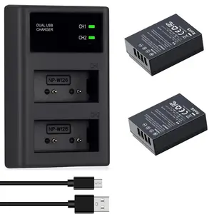 NP-W126 NP-W126S Battery for Fujifilm XM5 X100VI X100V XS10 XT30 XE4 2x 1300mAh