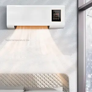1400W Dual Mode Wall Heater, Fast Warm Heating & Gentle Natural Wind, Wall Mounted Electric Heater for Home Office Use