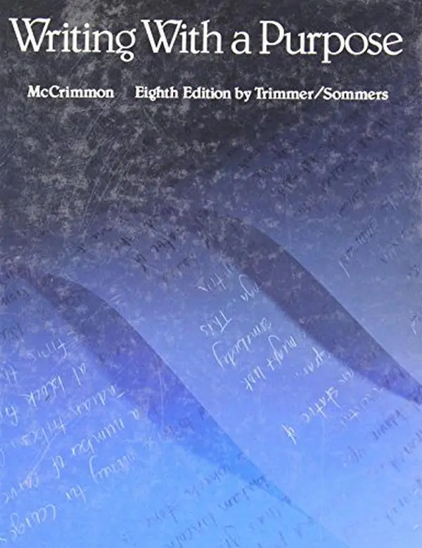 USED-Writing With a Purpose (8th edition) by James McNab McCrimmon (Hardcover)